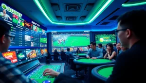 SBOBET.dance dynamic betting platform scene with engaging games and users