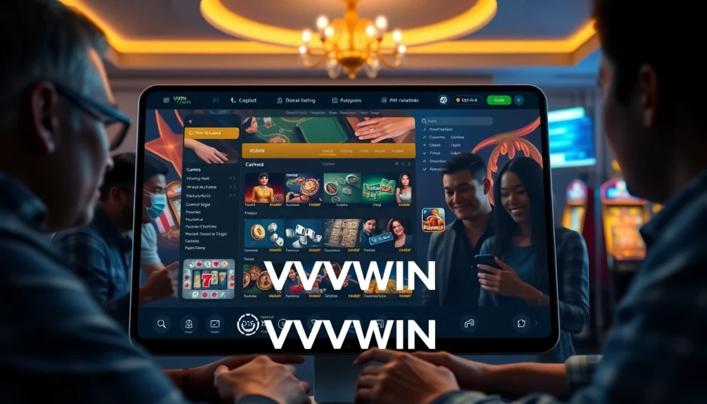 Experience thrilling online betting with VVVWIN88.live's dynamic interface featuring various games and betting options.
