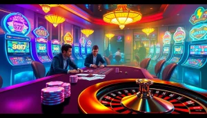 Experience the thrill of winning at dom88.us.com with vibrant casino tables and engaging games.