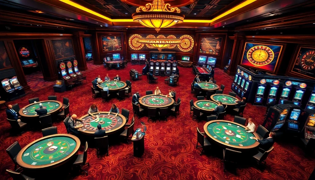 Players engage at a luxurious casino featuring games from https://bl-555.com/'s rich collection.