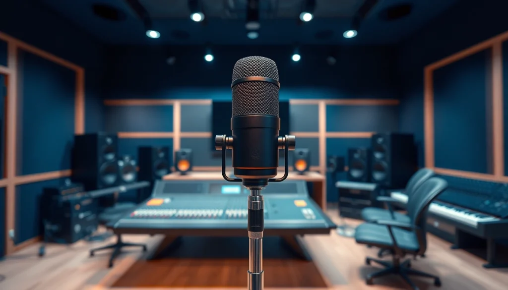 CM88 microphone showcased in a modern recording studio