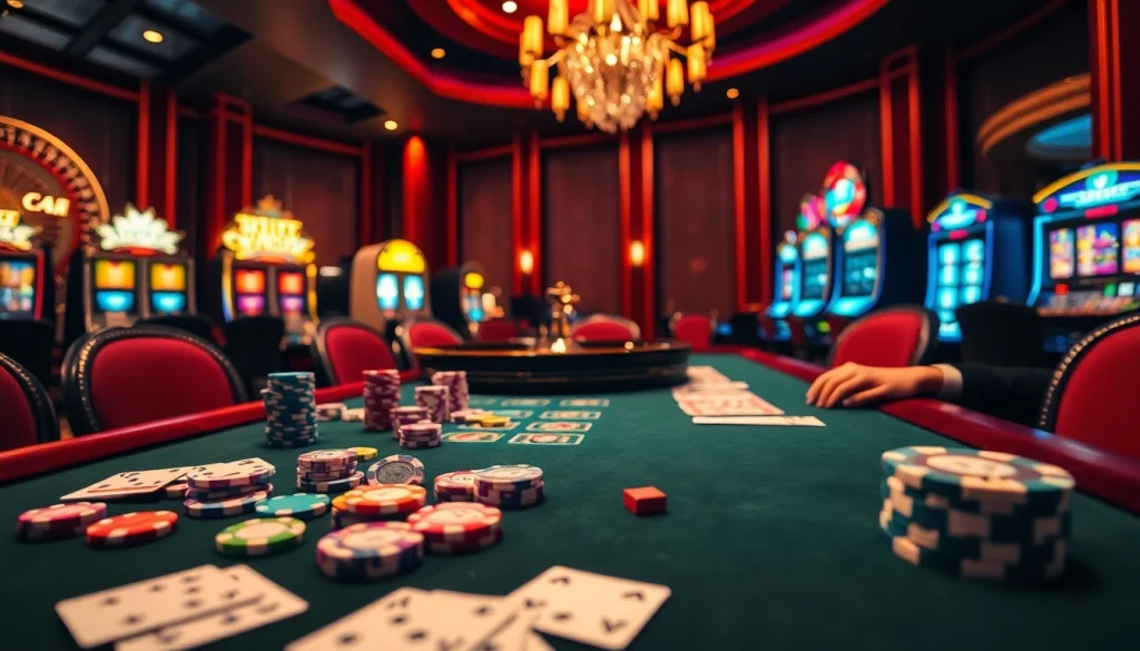 Exciting casino atmosphere with roulette, poker, and slot machines at https://nohu906.pro/ for gambling enthusiasts.